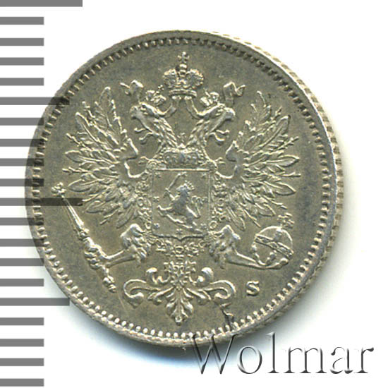 25 пенни 1915 г. S. Для Финляндии (Николай II) 