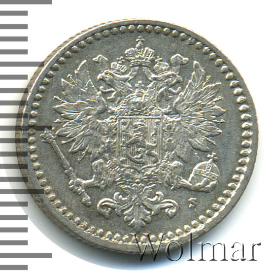 50 пенни 1869 г. S. Для Финляндии (Александр II) 