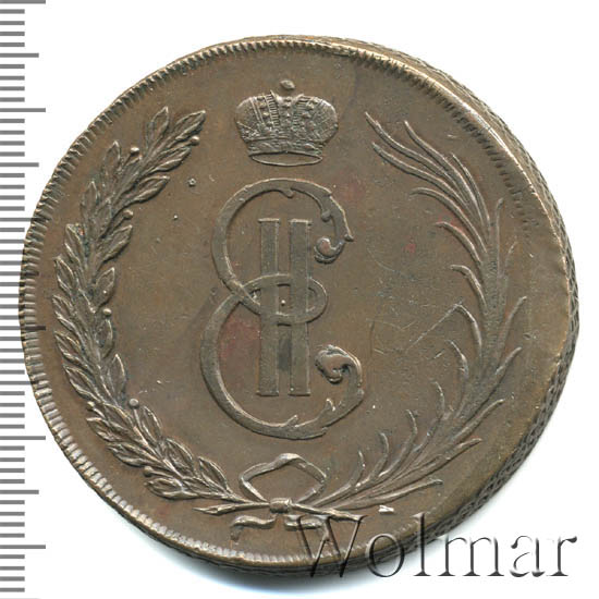 10 копеек 1764 г. Сибирская монета (Екатерина II) Новодел